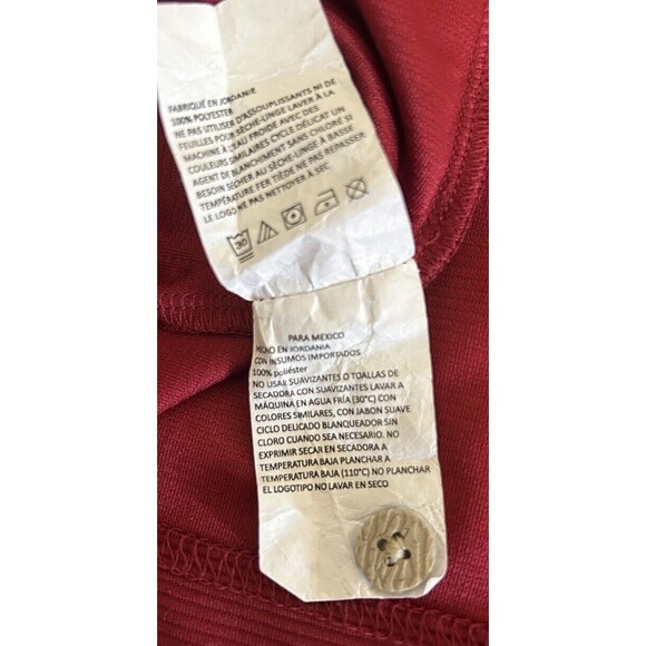 Cubavera  Men's XXL Red 100% Polyester Ribbed Knit 3 Button Short Sleeve Polo - Picture 10 of 16